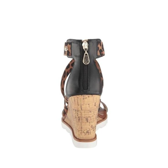 NIB G by GUESS GBG LOS ANGELES Women 8 ROXAN Wedge Heel Cheetah Leopard Sandals - Picture 4 of 8